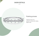 Dazzling Round-Cut AAAA Lab Created Diamonds 925 Silver Stackable Rings