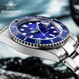 316L Stainless Steel 200M Diver Super Luminous Hands Calendar Display Quartz Watch