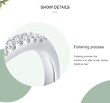 Luxury Princess Cut 925 Sterling Silver AAAA Lab Created Diamonds Ring