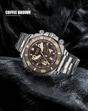 Top Brand Sport Automatic Movement Quartz Stainless Steel Sapphire Crystal 500M Waterproof Watches  - Ideal Gift