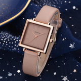 New Arrival Square Trend Fashion Luxury Leather Simple Elegant Ladies Quartz Watches - The Jewellery Supermarket