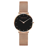 Top Brand Luxury Fashion Elegant Quartz Ladies Watches, Stainless Steel Rose Gold Colour Waterproof Wristwatches