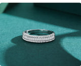 Stunning Dazzling Princess Cut AAAA Lab Created Diamonds 925 Silver Ring