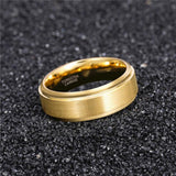 New Arrival Classic Gold Colour Tungsten Carbide Unisex Luxury Wedding Rings - Popular Jewellery - The Jewellery Supermarket