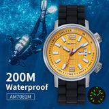 20ATM Diver Mechanical Sapphire Glass Luminous Waterproof Self Winding Dive Watch
