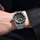 New Luxury Brand BB58 Men's Mechanical Watches - High Quality Automatic Stainless Steel Waterproof Wristwatch