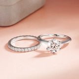 Remarkable 2mm VVS1 D Colour Moissanite Diamonds 18KGP Silver Eternity Ring