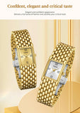 New Arrival Fashion Casual Luxury New Watches for Women Waterproof Square Dial Steel Belt Quartz Wrist Watches