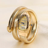 Classic Unique Snake Head  Fashion Retro Style Luxury Cubic Diamonds Bling Women's Watches - Ideal Gifts