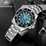 Divers Ceramic Bezel AR Coated Glass Luminous 200m Waterproof Steel Quartz Watch