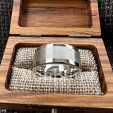 Polished Brushed Flat 10MM 12MM Classic Tungsten Men Women Wedding Ring Comfort Fit