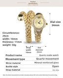 New Quartz Watch - Women Unique Snake Shape Wire Braidedn Bracelet Watches