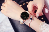Top Brand Elegant Fashion Simple Low Price Quartz Movement Leather Strap Women Analog Waterproof Wristwatches