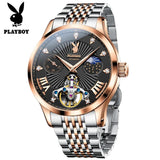 Fashion Luxury Skeleton Luxury Brand High Quality Multifunction Stainless Steel Automatic Mechanical Wristwatches