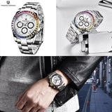 Popular Top Luxury Brand Automatic Date Chronograph Japan VK63 Sapphire Glass Quartz Watches For Men - The Jewellery Supermarket