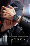 New Elegant Luxury Multifunction Best Selling Fashion Trend High Quality Silicone Strap Quartz Wrist Watches for Men