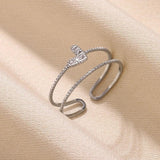 New In Stainless Steel 14K Gold Colour Rings For Women and Girls - Ideal Trendy Fashion Rings, Ideal Gifts - The Jewellery Supermarket