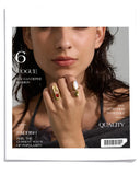 18K Gold Plated Stainless Steel Red Agate Stone Shell Geometric Chic Trendy Ring