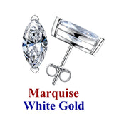 Dazzling 0.5-3ct Moissanite Diamond Sterling Silver Stud Earrings for Women Men