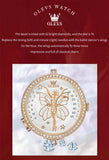 New Luxury Brand with Zircon Diamonds Butterfly Style Luminous Waterproof Quartz Ladies Watches, Ideal Present