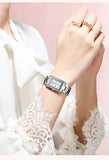 Luxury Brand Stainless Steel Strap Watches for Women -  Fashion Simple Square Quartz Watches, Ideal Gifts