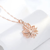 14K Rolled Gold Smooth Elegant Choker Maple Leaf Pendant Fashion Women Pendant Necklace