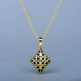 New Creative Diamond-shaped High-quality Handcrafted Enamel Necklace