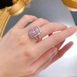 Fabulous New Ice Flower Cut G Colour High Quality AAAAA High Carbon Pink Diamonds Ring - Fine Jewellery - The Jewellery Supermarket