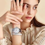 New Luxury Brand Classic Luxury Rhinestone Diamonds Ladies Watches Japanese Movement Women Dress Watches Gift Set