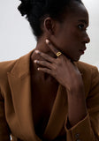 18K Gold Plated Stainless Steel Unique Lip Open Fashion Personalized Attractive Ring