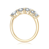 Double-row Wrap Open Twist Sparkling 10 Stone 3.26cttw Moissanite Diamonds Ring