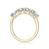 Sparkling Silver 10 Stones 3.26cttw Twist Shank Wedding  Engagement Moissanite Diamonds Eternity Jewellery Rings  - The Jewellery Supermarket