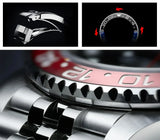 New LUXURY DESIGN Top Mechanical Automatic Watch Sports Rubber Diver Series Watch Luminous Date Display Wristwatches