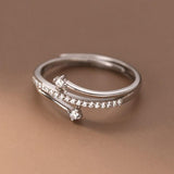 Luxury Sparkling Clear AAAA Simulated Diamonds Silver Rings For Women - Wedding Engagement Fine Jewellery