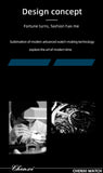 New Arrival Automatic Mechanical Watch For Men Luxury Business Skeleton Luminous Waterproof Triangle Dial Watches