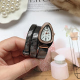 Popular Creative Snake Shaped Women's Quartz Analogue Watches - Women's Bracelets Personalized Wristbands For Women