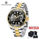 Luxury Brand Top Luxury Gold Automatic Mechanical Wrist Watch Men - Stainless Steel Waterproof New Men's Watches