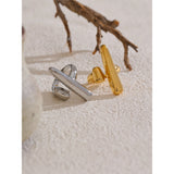 18K Gold Plated Distinctive Adjustable Stainless Steel Geometric Chic Charm Ring