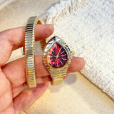Fashion Selection Snake-Shape Elastic Bracelet Creative Quartz Watch