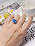 Fashionable and Luxury Silver Versatile Colorful AAAAA High Carbon Diamond Personalized Big Rings - Fine Jewellery - The Jewellery Supermarket