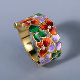 Fashion Creative Handmade Enamel Craft Epoxy Craft Women's Rings