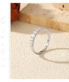 Exquisite Round VVS1 D Colour Moissanite 925 Sterling Silver Ring Fine Jewelry