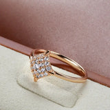 Unique 14K Gold Filled  AAA Zircon Diamonds Fashion Women Fine Jewellery Ring