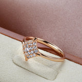 Unique 14K Gold Filled  AAA Zircon Diamonds Fashion Women Fine Jewellery Ring