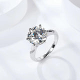 Stunning 1-3CT VVS1 D Colour Moissanite Diamonds Rings for Women Engagement Promise Wedding High Qualiy Jewellery