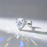Pear, Princess, Marquise, Cushion Asscher Cut Silver Moissanite Diamonds Stud Earrings