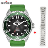 Solar Dive Luxury Quartz 316L Stainless Steel 300M Waterproof Diving Sport Watches