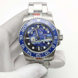 Self-Winding Stylish Dial Bezel 100 Meter Water Resistant Men's Mechanical Watch