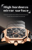 Luxury Classic Quartz Man Watch with High Quality Leather Strap Waterproof Business Wristwatch