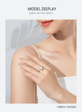 Crushed Iced Out Cut AAAA Lab Created Diamond 925 Sterling Silver Luxury Ring